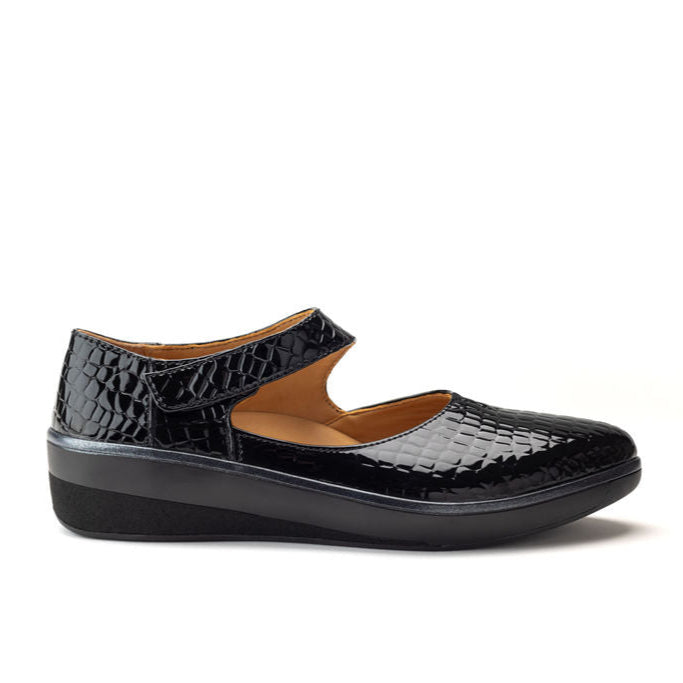 Marie Flat BLACK PATENT