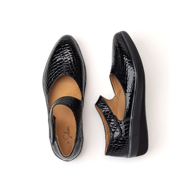 Marie Flat BLACK PATENT