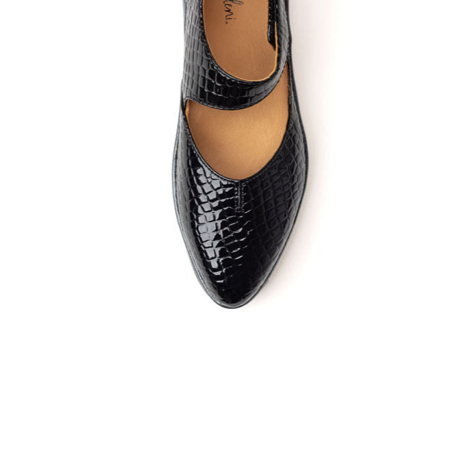 Marie Flat BLACK PATENT