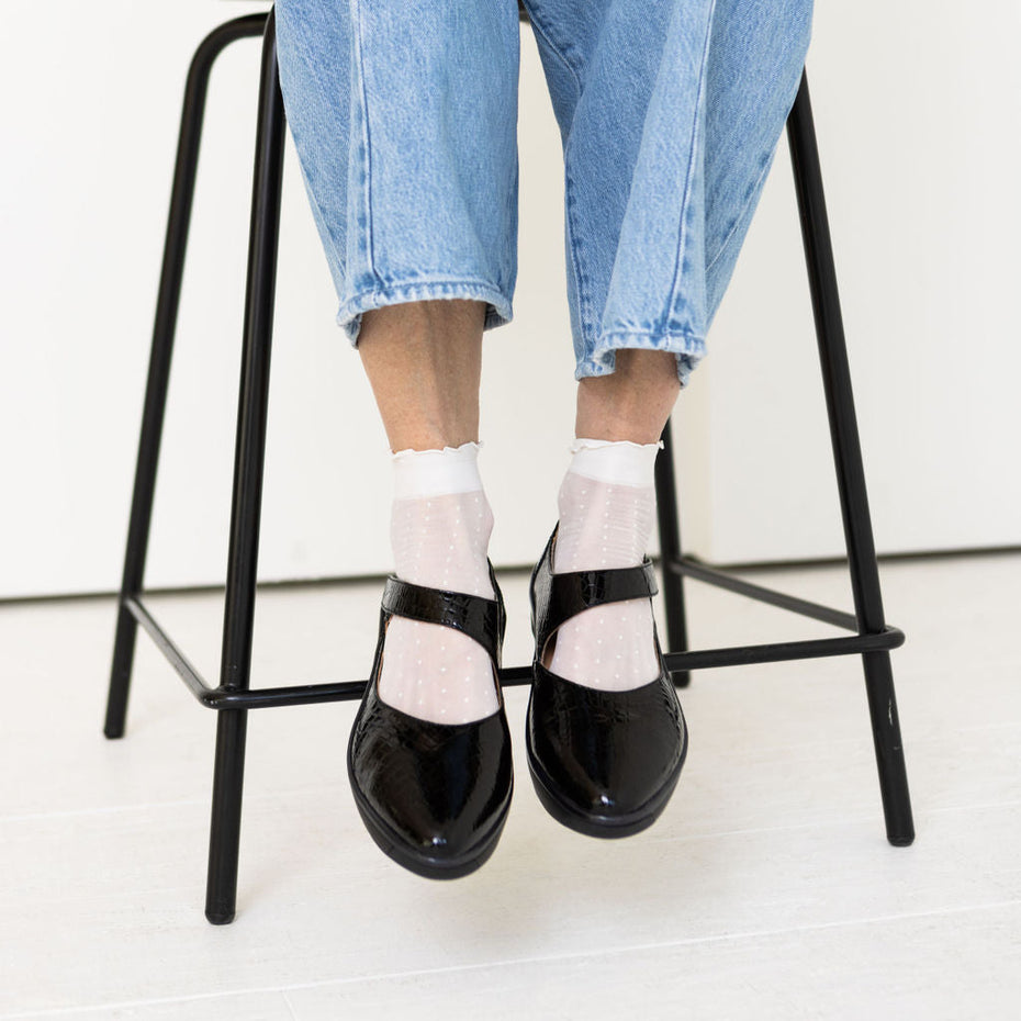 Marie Flat BLACK PATENT